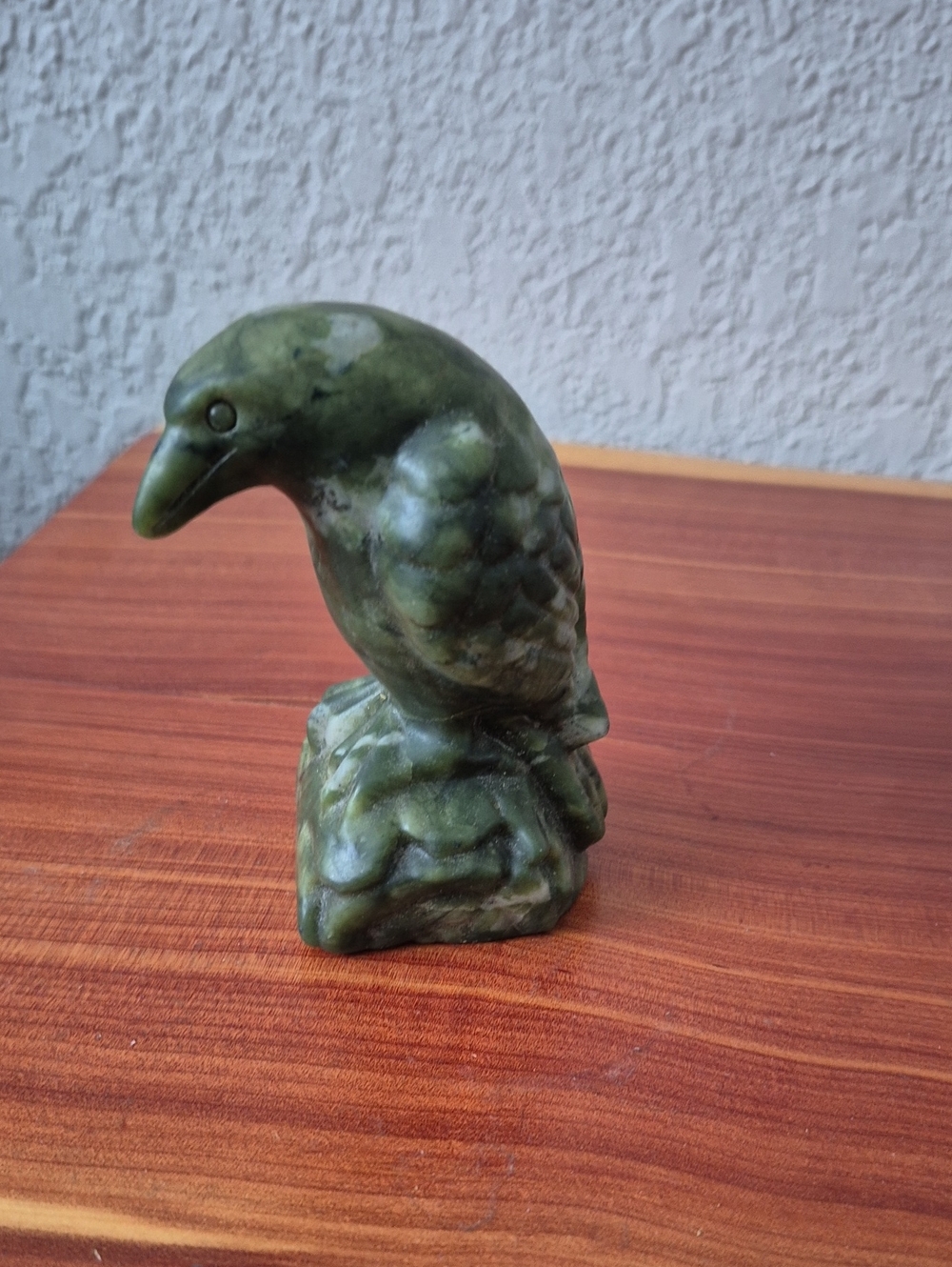 Green Stone  Jade Bird Sculpture